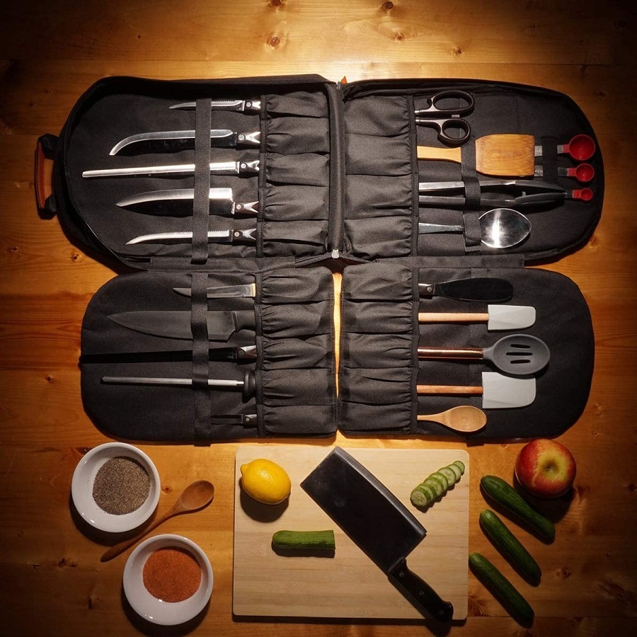 Chef Knife Sling Bag Case | 21+ Pockets