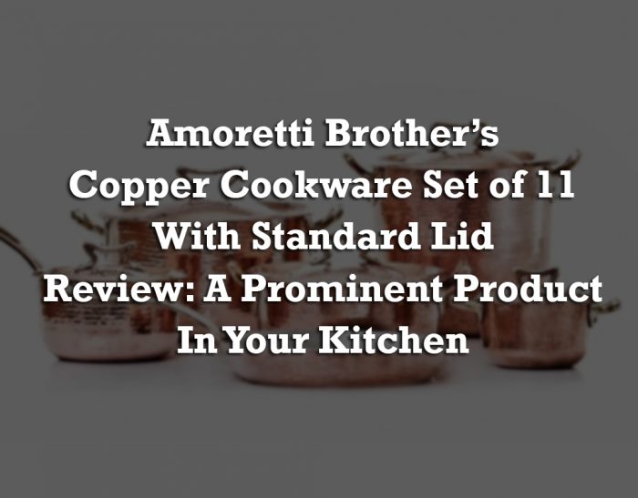 Amoretti Brother’s Copper Cookware Set of 11 with Standard Lid