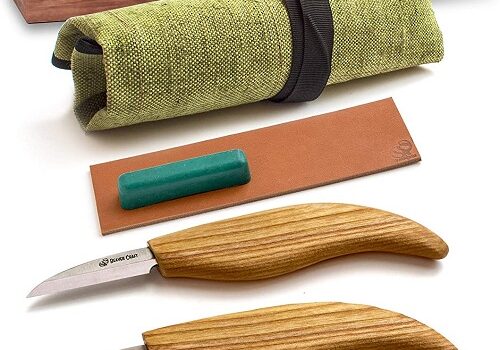 BeaverCraft S15 Whittling Wood Carving Kit - Wood Carving Tools Set - Chip Carving Knife Kit - Whittling Knife Set Whittling Tools Wood Carving Wood for Beginners (Chip Carving Knife Kit)