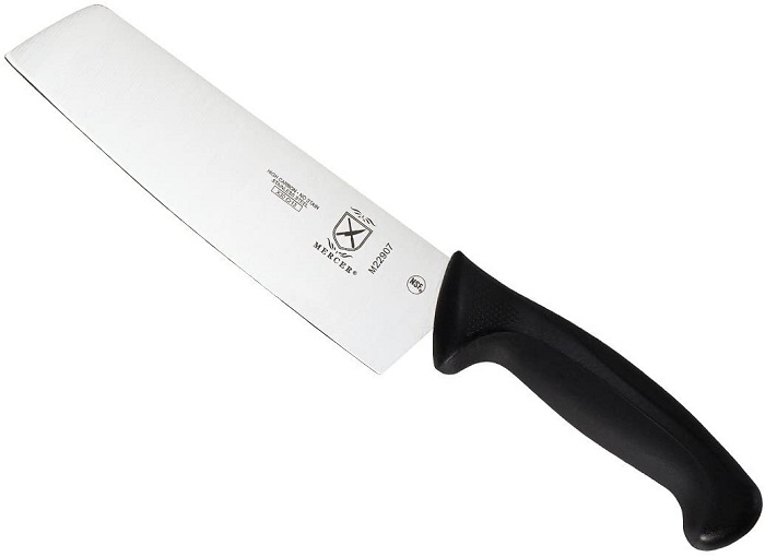 Mercer Culinary M22907 Millennia 7-Inch Nakiri Knife, Black