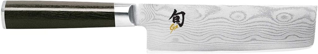 Shun Cutlery Classic 6.5” Nakiri Knife; Kitchen Knife Handcrafted in Japan; Hand-Sharpened 16° Double-Bevel Steel Blade